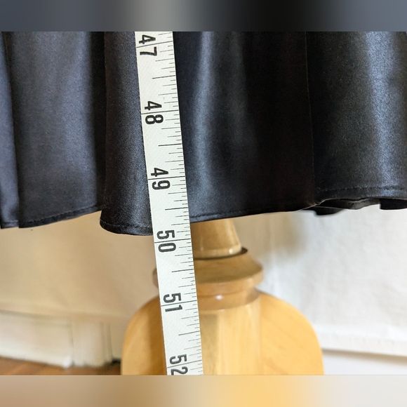 Banana Republic Black Silk Party Dress Bias Cut Satin Sz 14 - Picture 8 of 15